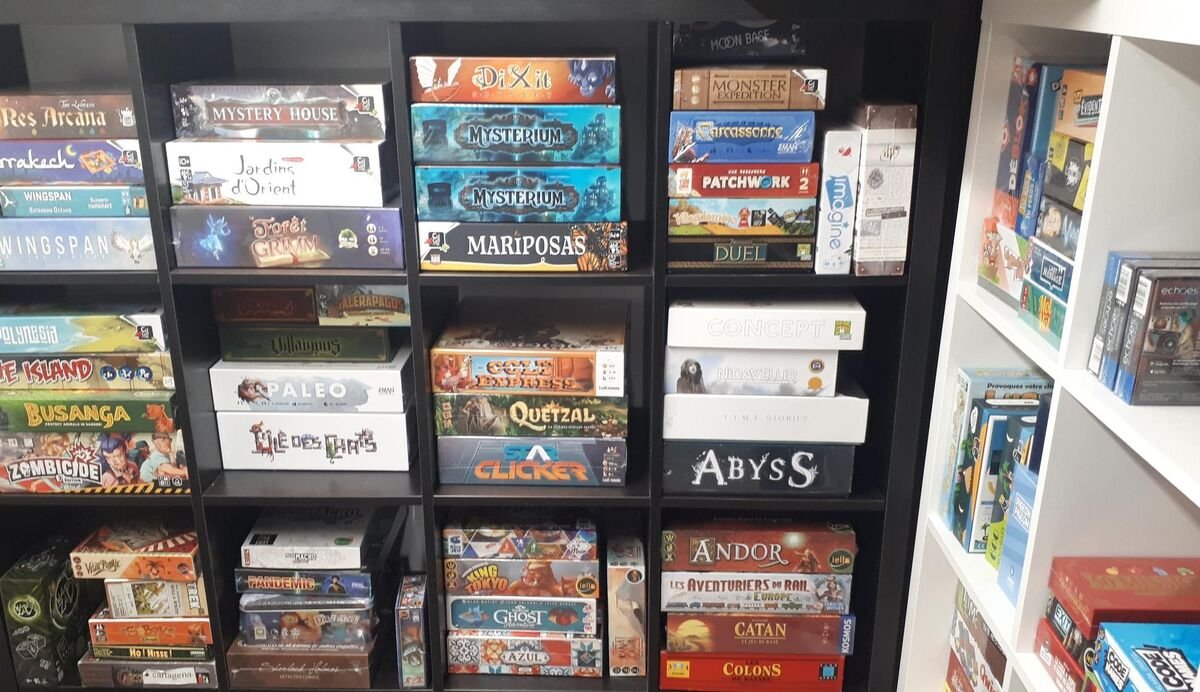 Les étagères de jeux de société